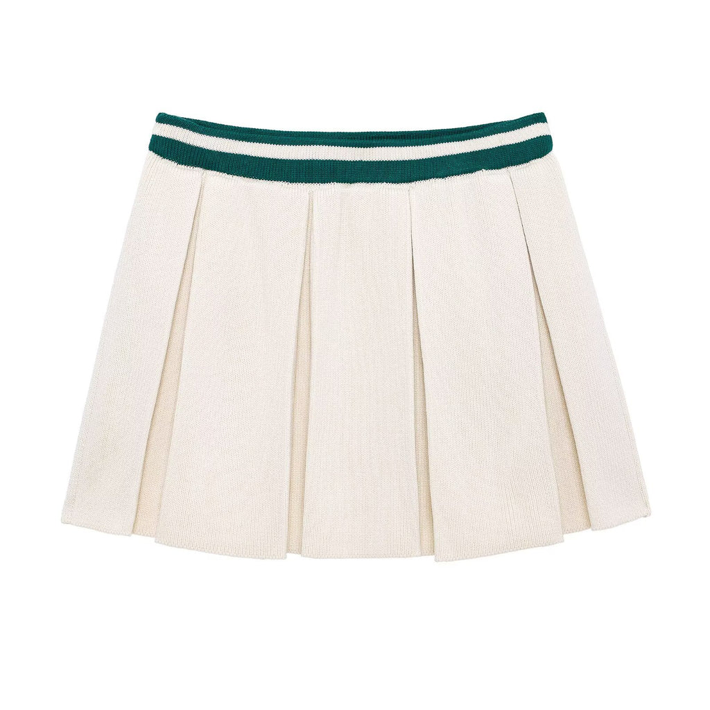 Eight legged knitted sweater+mini skirt set
