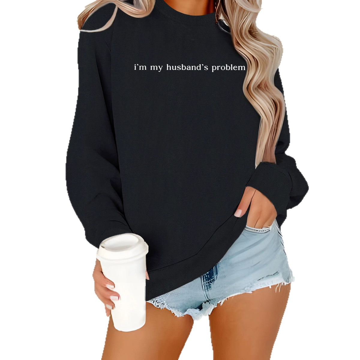 Sudadera Oversize de Terciopelo con Manga Farol
