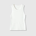 Round neck casual ribbed sleeveless vest
