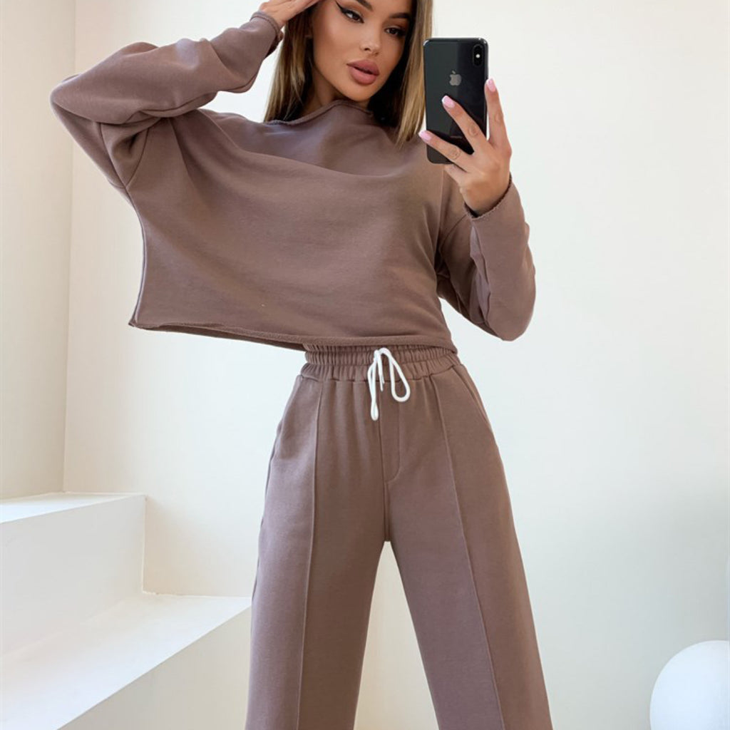 Conjunto Casual de Dos Piezas para Mujer - Manga Larga