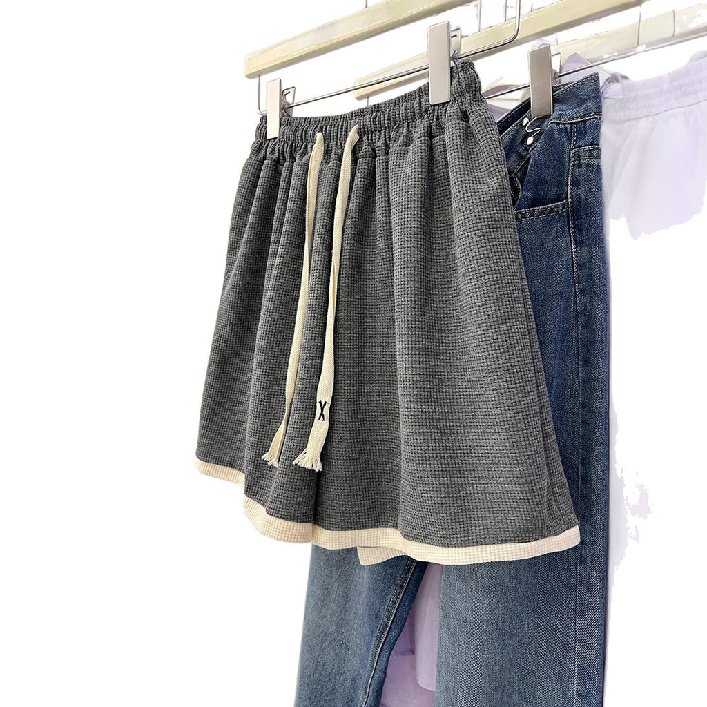 Conjunto Casual de Punto Waffle con Cremallera y Cuello Vuelto – Tallas M a 2XL