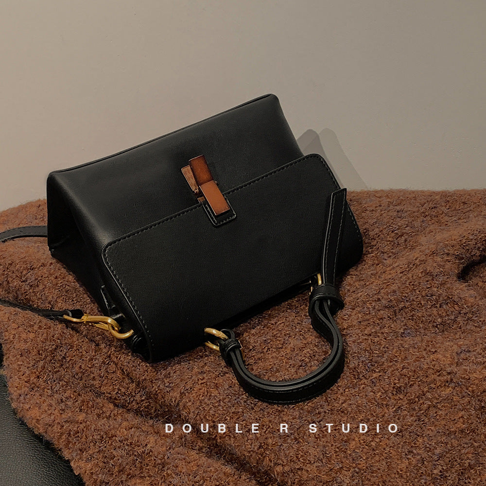 Bolso Retro de Textura con Asa Desmontable – Mujer
