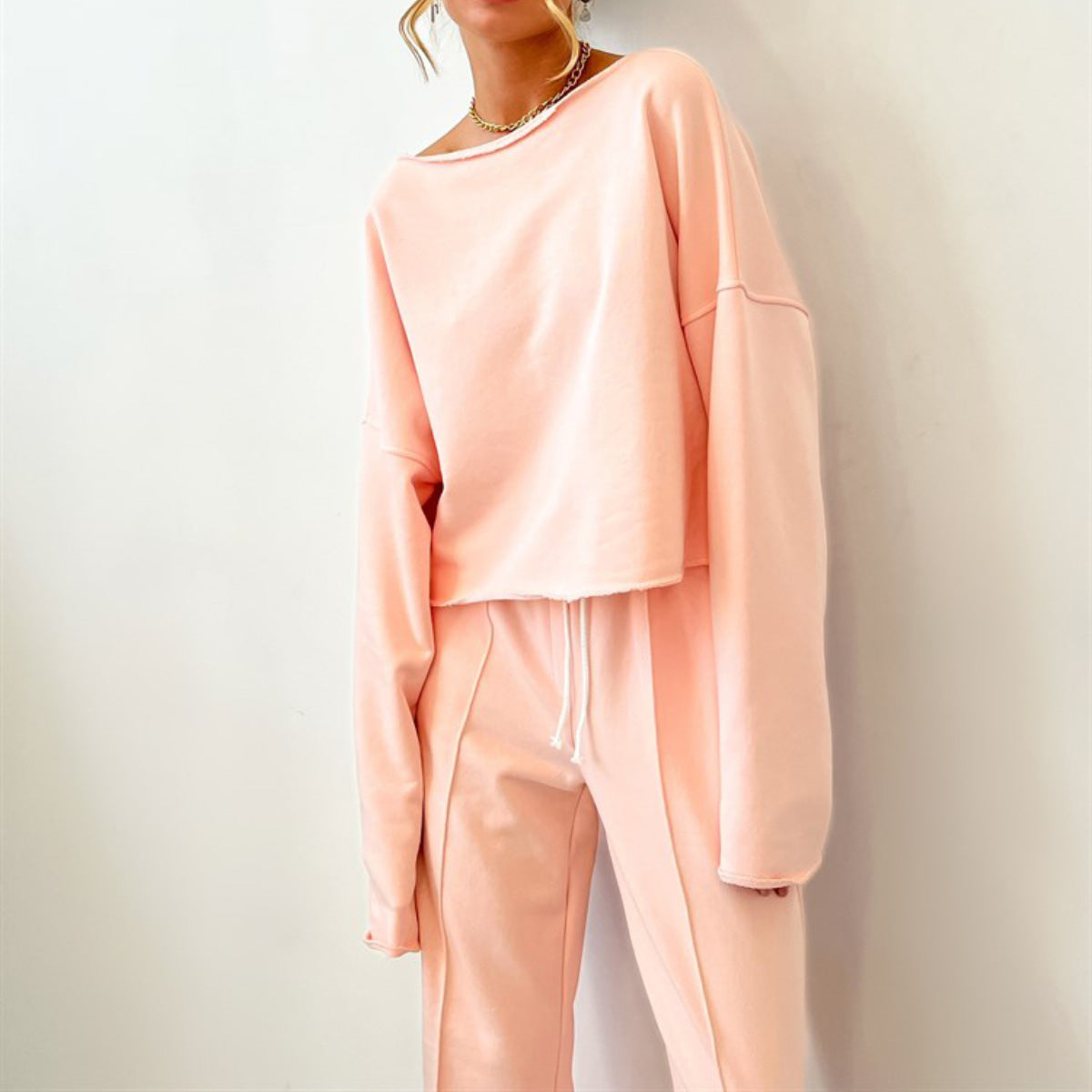 Conjunto Casual de Dos Piezas para Mujer - Manga Larga