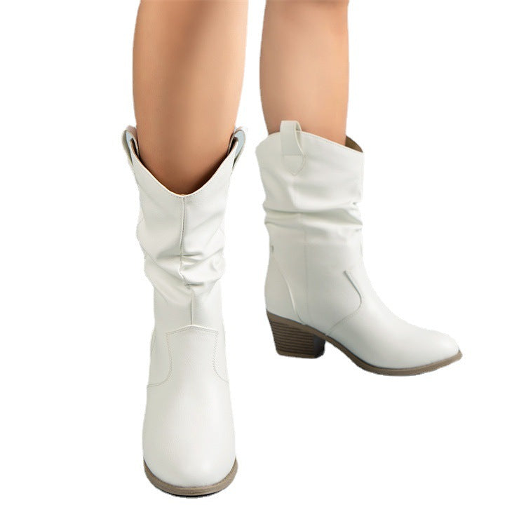 Botas Camperas con Tacón - Mujer