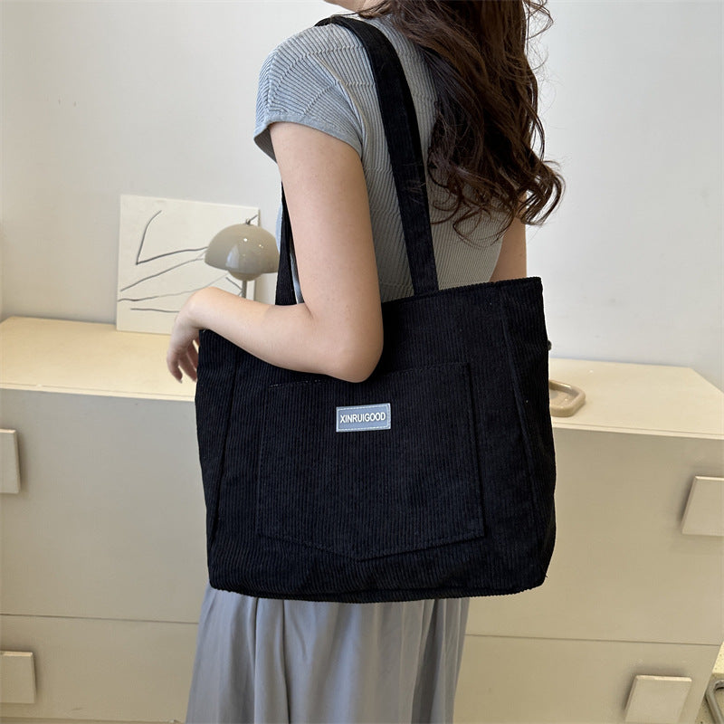 Bolso bandolera de pana - Mujer