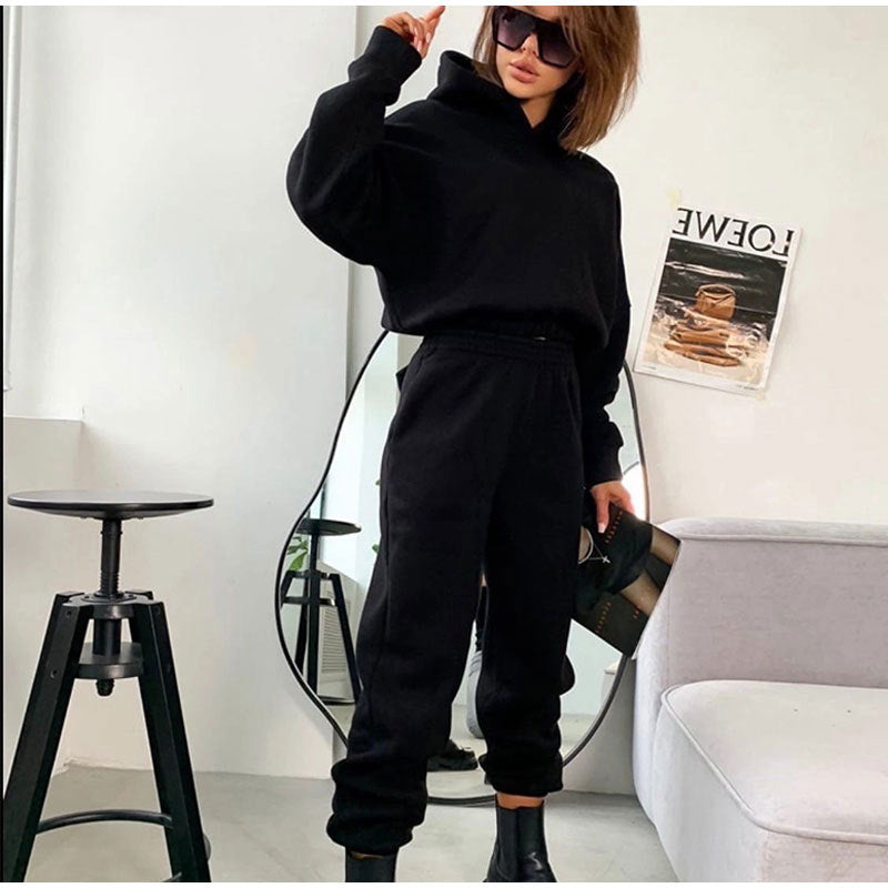 Conjunto de Dos Piezas con Sudadera con Capucha para Mujer