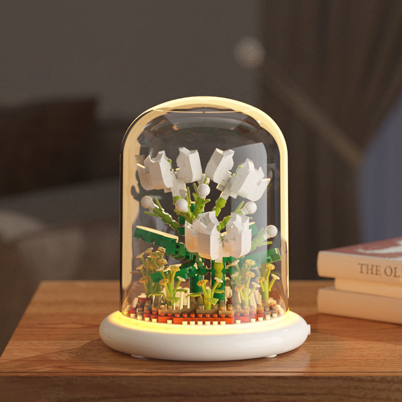 Flor Eterna De Bloques – Kit Decorativo