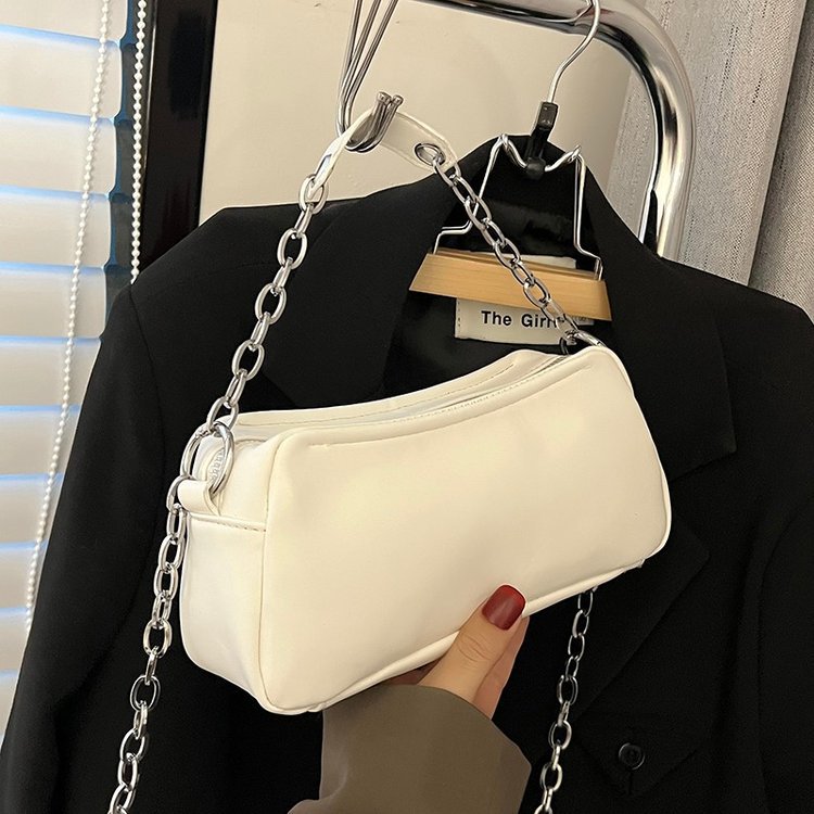 Korean Style Of The Girl's Bag Women Summer New Fashion Zipper Chain Bag Texture Shoulder Casual Bag Chain Bag