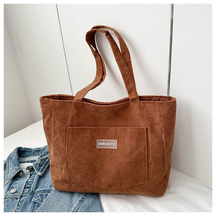 Bolso bandolera de pana - Mujer