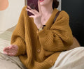 Oversized Chunky Knit Batwing Sleeve Cardigan