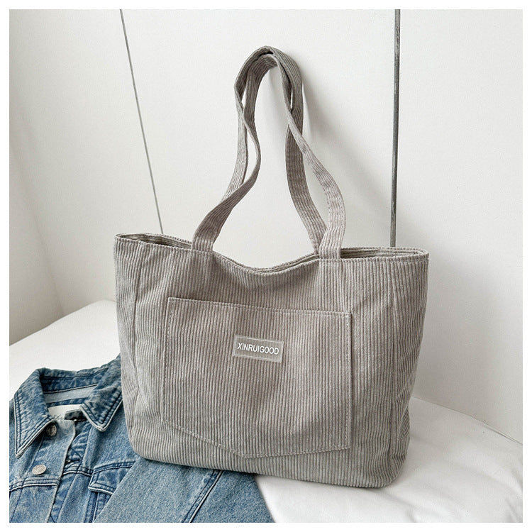 Bolso bandolera de pana - Mujer
