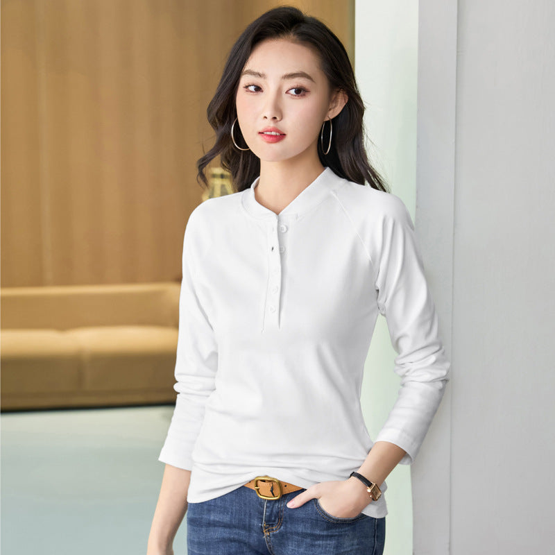 Camiseta de manga larga slim fit - Mujer