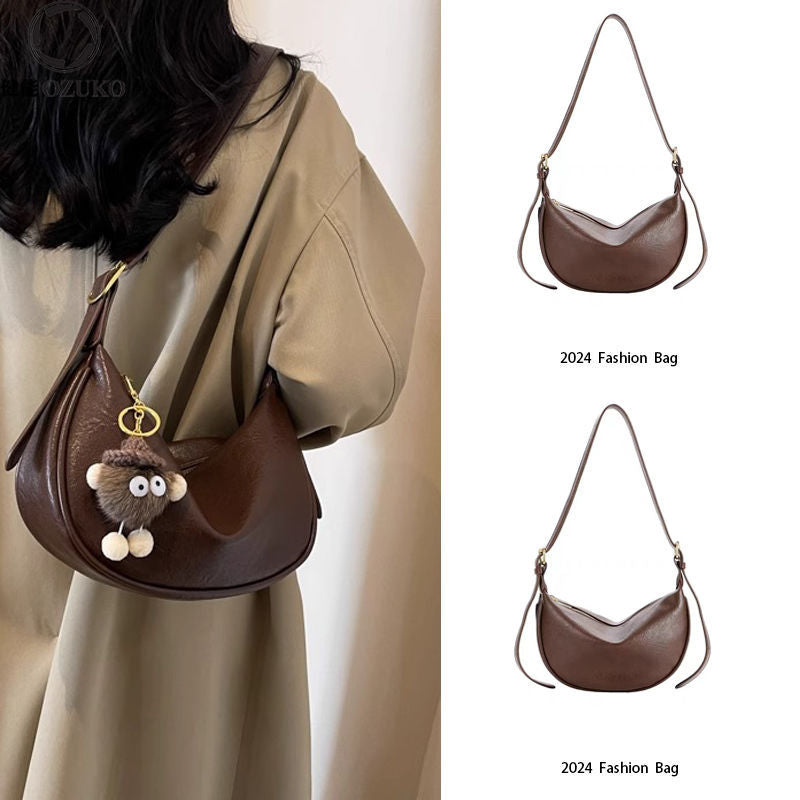 Bolso Bandolera Dumpling Tendencia con Cremallera – Mujer