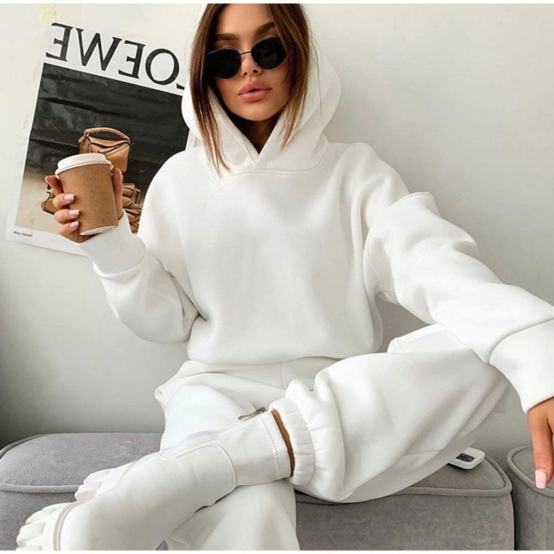 Conjunto de Dos Piezas con Sudadera con Capucha para Mujer