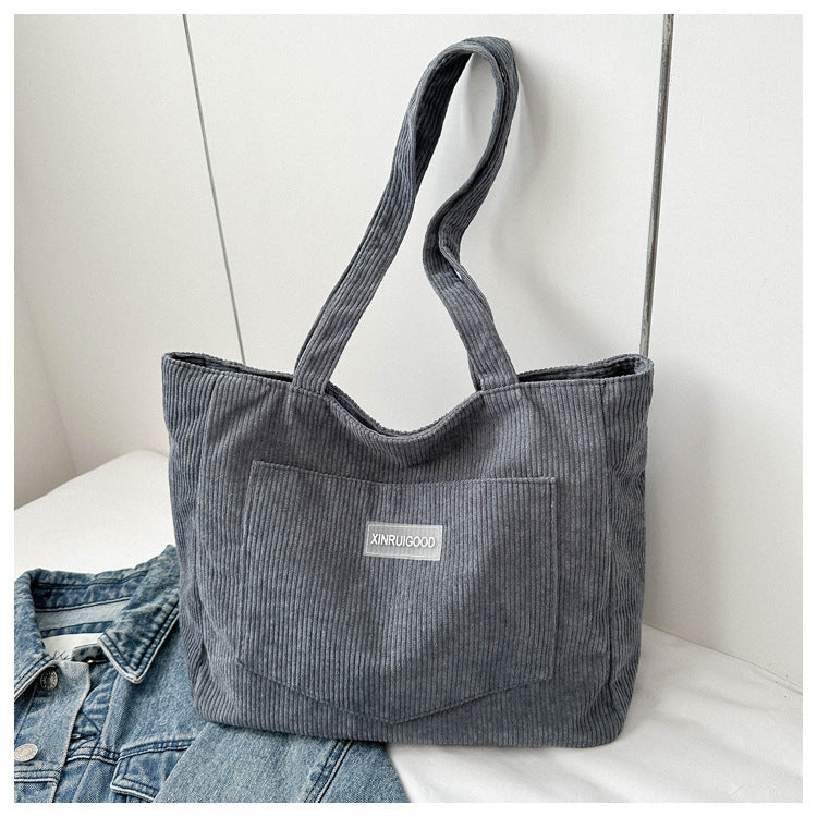 Bolso bandolera de pana - Mujer