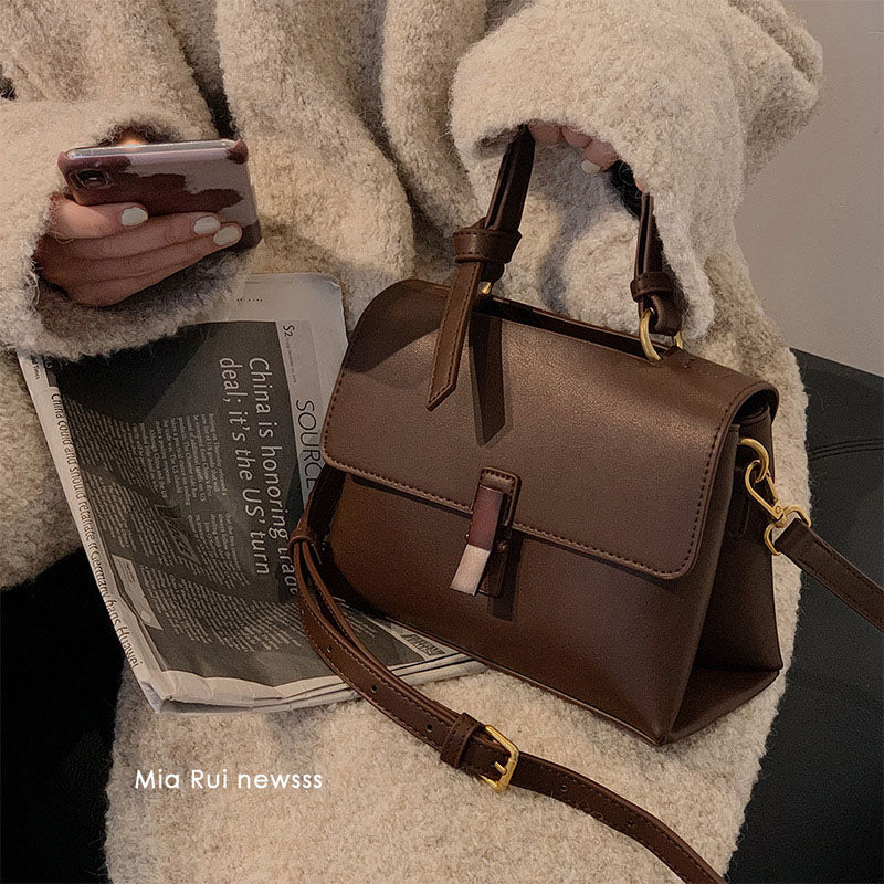 Bolso Retro de Textura con Asa Desmontable – Mujer