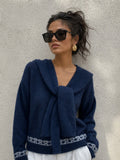 Conjunto de Jersey con Bufanda - Dos Piezas para Mujer