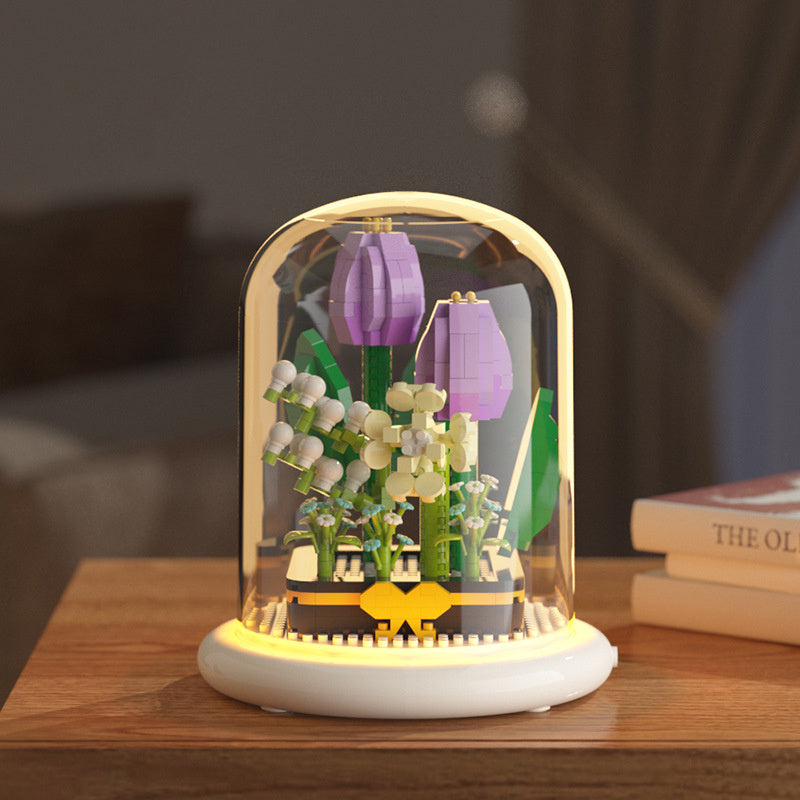 Flor Eterna De Bloques – Kit Decorativo
