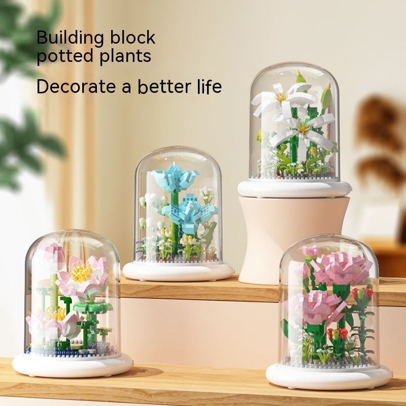 Flor Eterna De Bloques – Kit Decorativo